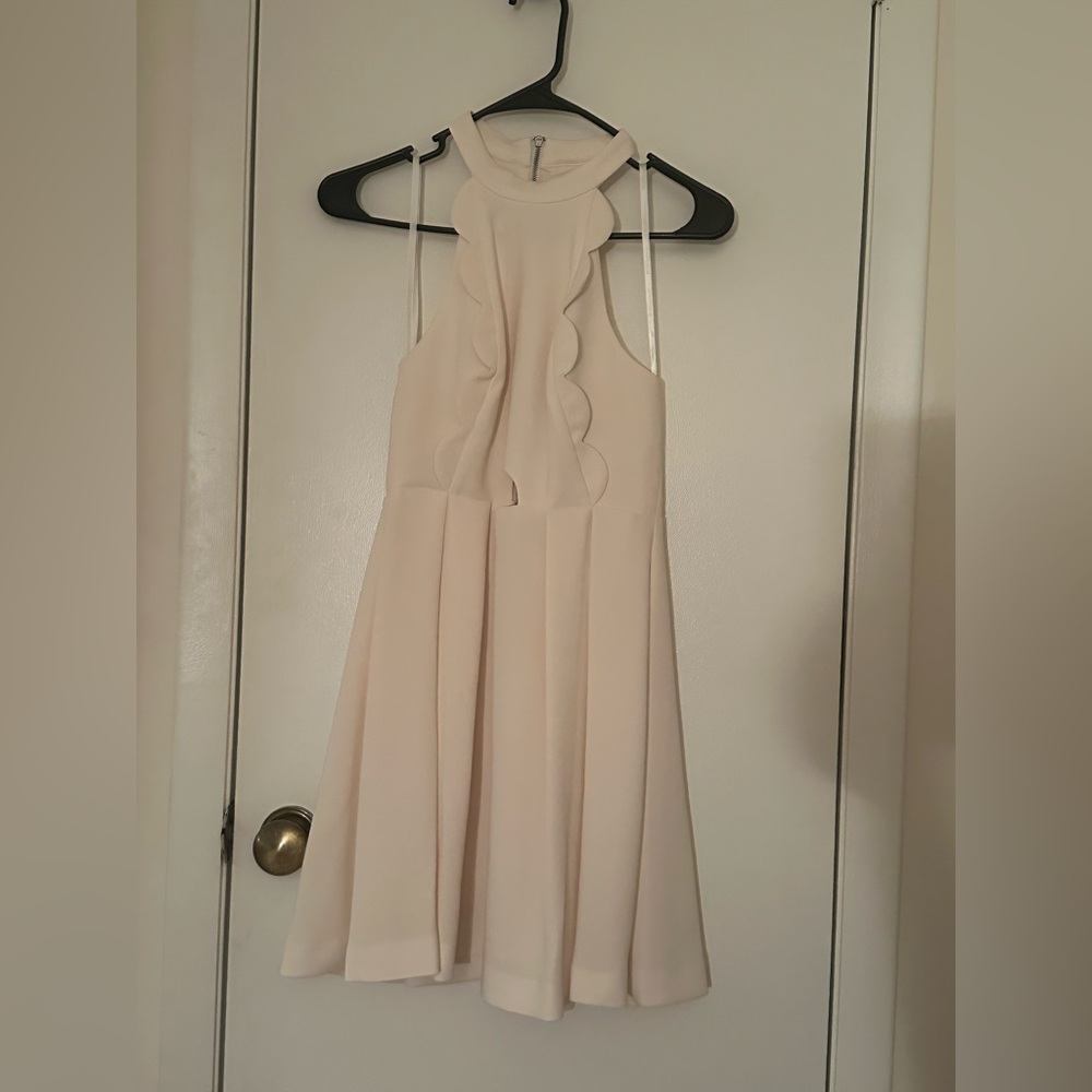 BCBGeneration Cream Sleeveless Dress